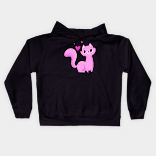 Pink Kitten Kids Hoodie